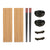 Sushi-Set Kinvara Schwarz natürlich Bambus Porcelæn 16,5 x 3 x 30 cm (8 Stücke) (6 Stück)