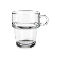 Tasse Kaffee und Tee Vivalto Z908-9/BHA6 Z908-9/BHA6 Durchsichtig Glas 270 ml (6 Stück)