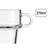 Tasse Kaffee und Tee Vivalto Z908-9/BHA6 Z908-9/BHA6 Durchsichtig Glas 270 ml (6 Stück)