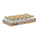 Topf Vivalto Durchsichtig Gold 180 ml (18 Stück)