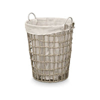 Korb Kipit HX30550 Grau Polyester Stoff Polypropylen Eisen Kunststoff 50 % Baumwolle (6 Stück)