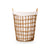Korb Kipit HX30552 natürlich Polyester Stoff Polypropylen Eisen Kunststoff 50 % Baumwolle (6 Stück)