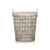 Korb Kipit HX30553 Grau Polyester Stoff Polypropylen Eisen Kunststoff 50 % Baumwolle (6 Stück)