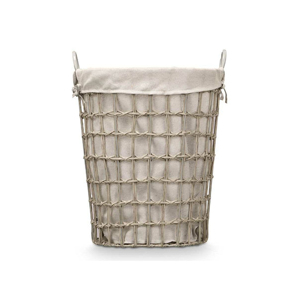 Korb Kipit HX30553 Grau Polyester Stoff Polypropylen Eisen Kunststoff 50 % Baumwolle (6 Stück)