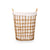 Korb Kipit HX30555 natürlich Polyester Stoff Polypropylen Eisen Kunststoff 50 % Baumwolle (6 Stück)