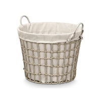 Korb Kipit HX30559 Grau Polyester Stoff Polypropylen Eisen Kunststoff 50 % Baumwolle (6 Stück)