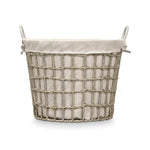 Korb Kipit HX30559 Grau Polyester Stoff Polypropylen Eisen Kunststoff 50 % Baumwolle (6 Stück)