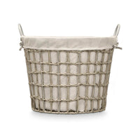 Korb Kipit HX30559 Grau Polyester Stoff Polypropylen Eisen Kunststoff 50 % Baumwolle (6 Stück)