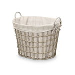 Korb Kipit HX30562 Grau Polyester Stoff Polypropylen Eisen Kunststoff 50 % Baumwolle (6 Stück)