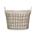 Korb Kipit HX30562 Grau Polyester Stoff Polypropylen Eisen Kunststoff 50 % Baumwolle (6 Stück)
