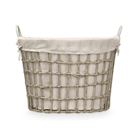 Korb Kipit HX30562 Grau Polyester Stoff Polypropylen Eisen Kunststoff 50 % Baumwolle (6 Stück)