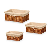 Korbsatz Kipit HX31033S/3 Polyester korb 50 % Baumwolle 39 x 16,5 x 29 cm 3 Stücke
