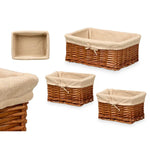 Korbsatz Kipit HX31449S/3 Polyester korb Stoff 50 % Baumwolle 39 x 16 x 30 cm 3 Stücke