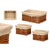 Korbsatz Kipit HX31449S/3 Polyester korb Stoff 50 % Baumwolle 39 x 16 x 30 cm 3 Stücke