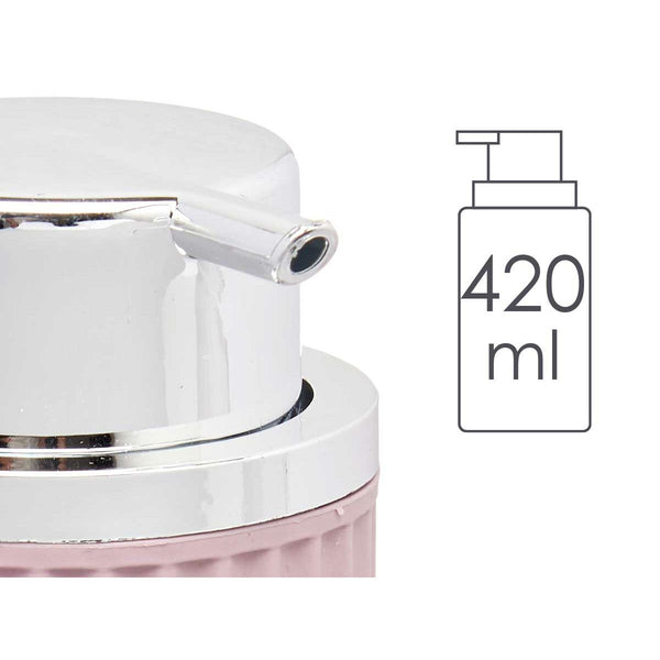 Seifenspender Berilo 3236-4 Rosa Kunststoff 420 ml 7 x 14,5 x 8,5 cm (16 Stück)