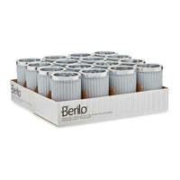 Trinkglas Berilo 3436-2 Grau Kunststoff 7,5 x 11,5 x 7,5 cm (16 Stück)