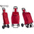 Warenkorb Kinvara Schwarz Rot 22 x 98 x 38 cm (6 Stück)