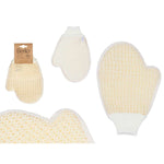 Peeling-Handschuh Berilo Weiß Beige (12 Stück)