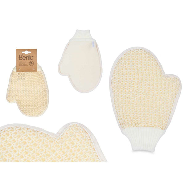 Peeling-Handschuh Berilo Weiß Beige (12 Stück)