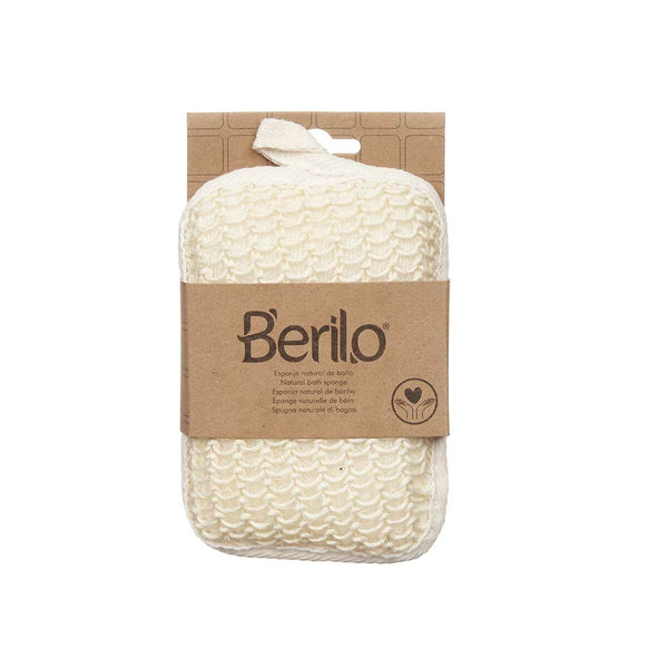 Körperschwamm Berilo Weiß Beige 11 x 16,5 x 3 cm (12 Stück)