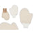 Peeling-Handschuh Berilo Weiß Beige (12 Stück)
