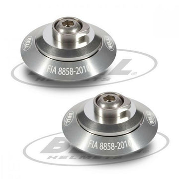 Helm-Clip-Set Bell HANS Silberfarben FIA 8858-2010