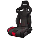 Rennsport-Sitz Sparco 009011NRRS Auto Schwarz Rot