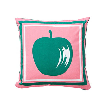 Kissen Benetton grün Rosa Apfel 40 x 40 cm karriert