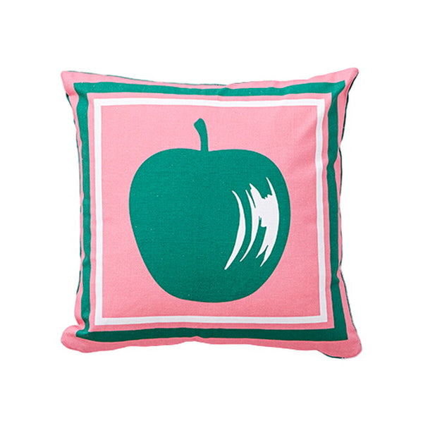 Kissen Benetton grün Rosa Apfel 40 x 40 cm karriert