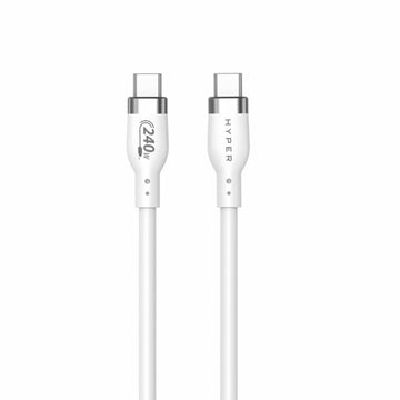 USB-C-Kabel Hyper HJ4002WHGL Weiß 2 m