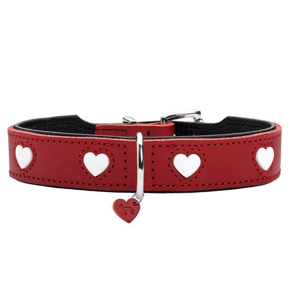 Hundehalsband Hunter Love Rot XS 24-28 cm