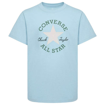 Kurzarm-T-Shirt für Kinder Converse Sustainable Core Sse Himmelsblau
