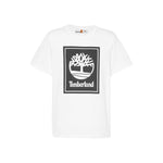 Herren Kurzarm-T-Shirt Timberland Stack Logo Weiß