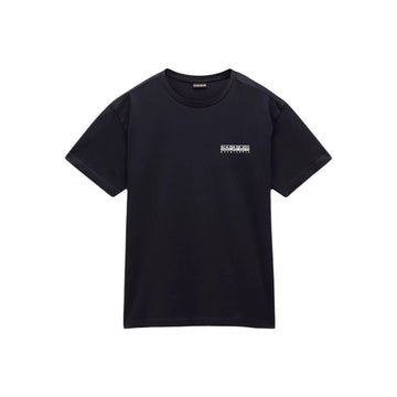 Herren Kurzarm-T-Shirt Napapijri S-Linth Ss Schwarz