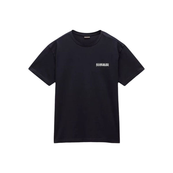 Herren Kurzarm-T-Shirt Napapijri S-Linth Ss Schwarz