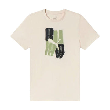 Kurzarm-T-Shirt für Kinder Puma Essentials+ Graphic Beige