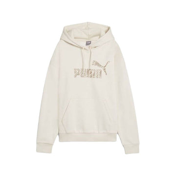 Damen Sweater mit Kapuze Puma Essentials+ Animal Fl Weiß