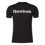 Herren Kurzarm-T-Shirt Reebok Graphic Series Linear Logo Schwarz
