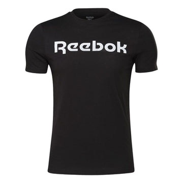 Herren Kurzarm-T-Shirt Reebok Graphic Series Linear Logo Schwarz