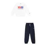 Kinder-Trainingsanzug Champion Champion Chandal Champion Crewneck Sweatsuit Niño Blau Weiß