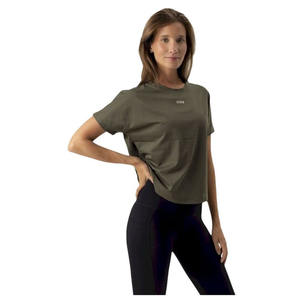 Damen Kurzarm-T-Shirt Ditchil Aria Olive