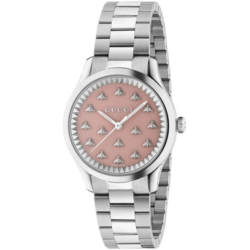 Damenuhr Gucci G-TIMELESS MULTIBEE Silberfarben