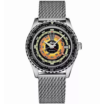 Damenuhr Mido OCEAN STAR DECOMPRESSION WORLDTIMER Silberfarben