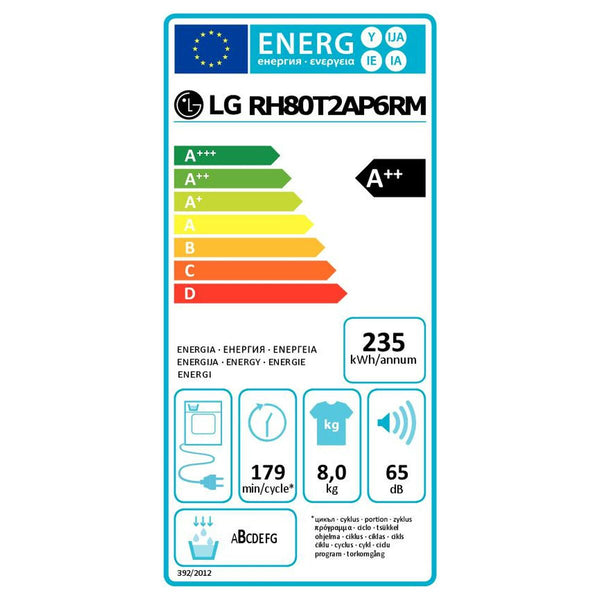 Kondensationstrockner LG RH80T2AP6RM