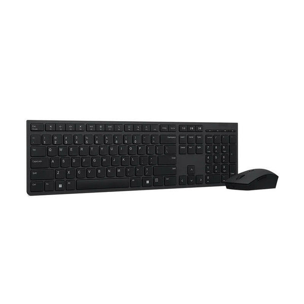 Tastatur mit Drahtloser Maus Lenovo SLIM COMBO II ES MC00011728 Schwarz Qwerty Spanisch