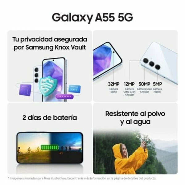 Smartphone Samsung Galaxy A55 6,7" Octa Core 1 TB 128 GB Blau 8 GB RAM