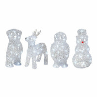 Dekorative Gartenfigur Lumineo 491031 tiere 17 x 12 x 23 cm Weihnachten