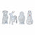 Dekorative Gartenfigur Lumineo 491031 tiere 17 x 12 x 23 cm Weihnachten