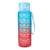Wasserflasche EDM Blau Rot Verblasster Effekt 1 L 8 x 8 x 26 cm Sport