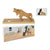 Flaschenaussteller Excellent Houseware hz2006020 30 x 10 x 13 cm Stier